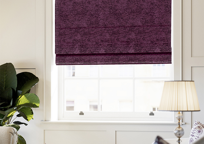 Maurice, Aubergine - Roman Blind - Image 5